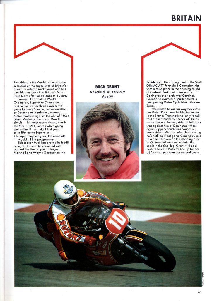 transatlantic trophy programme mick grant